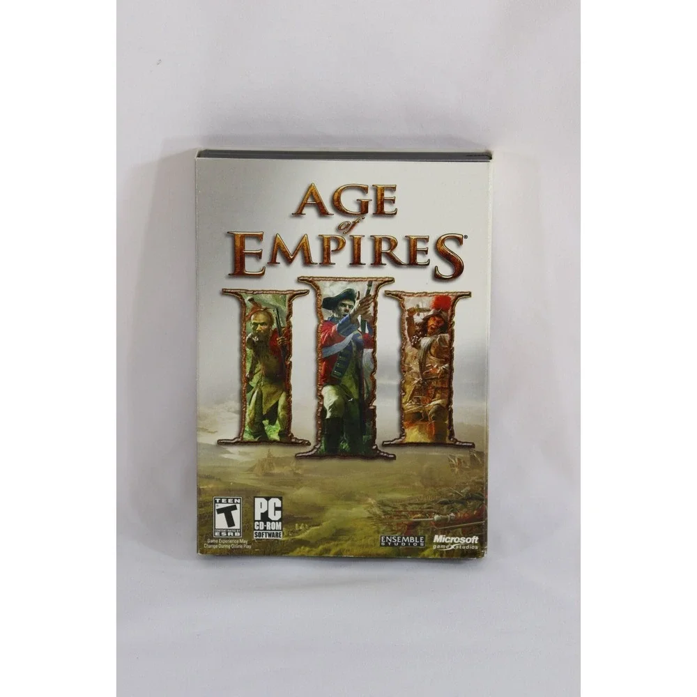 Age of Empires III 3 PC CD-ROM Game Microsoft Ensemble Studios 2005 RTS Complete